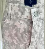 NYDJ broek. Mt 14 /40 Grijs met witte print, Maat 38/40 (M), Wit, Ophalen of Verzenden, Zo goed als nieuw