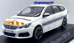 Peugeot 308 SW 2018 Douane gele strepen 1/43 NOREV 473942, Verzenden, Nieuw, Auto, Norev