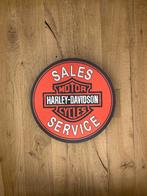 Reclamebord Harley Davidson logo rood reclame bord, 40x40cm, Verzamelen, Ophalen of Verzenden, Nieuw, Reclamebord