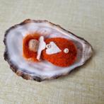 Antroposofisch wolvilt schelpkindje handgemaakt, Ophalen of Verzenden