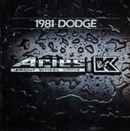 Folder Dodge Aries K (1981), Verzenden, Gelezen, Overige merken