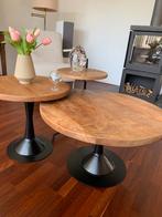 Set van 3 bijzet tafeltjes, Huis en Inrichting, Tafels | Eettafels, Ophalen, Zo goed als nieuw, Rond