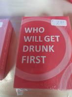 Wie wordt het eerst dronken? Kaartspel, Hobby en Vrije tijd, Gezelschapsspellen | Kaartspellen, Een of twee spelers, Ophalen of Verzenden