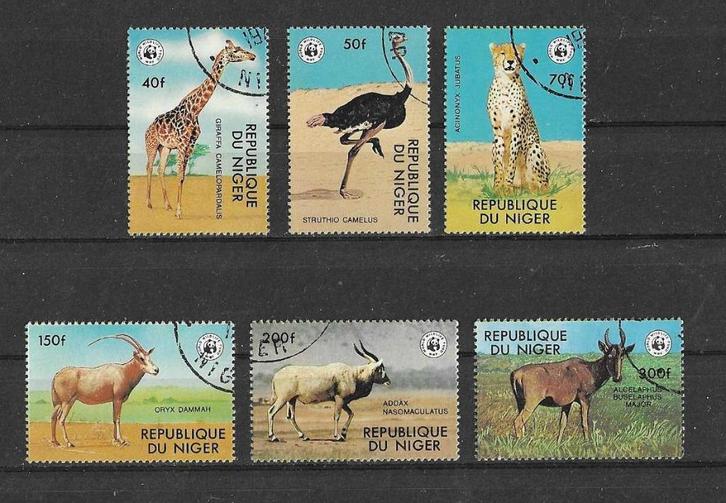 Niger Michel 633-638 gestempeld, Postzegels en Munten, Postzegels | Afrika, Gestempeld, Overige landen, Ophalen of Verzenden