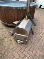 Hottub gebruikt / houtgestookt / xxl / externe kachel, Tuin en Terras, Bubbelbaden en Hottubs, Ophalen, Fastfair, Trap, 7921ae