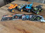Lego Technic Monster Jam Trucks - Complete Set, Ophalen, Zo goed als nieuw, Complete set, Lego