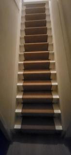 Traploper zandkleurig met chroom roeden, Ophalen, Gebruikt, Beige, Modern