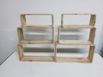 6 Wandboxen wandplankjes planken plankjes hout, Ophalen of Verzenden, Nieuw