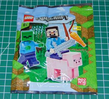 Lego Minecraft - Steve met zombie en varken beschikbaar voor biedingen
