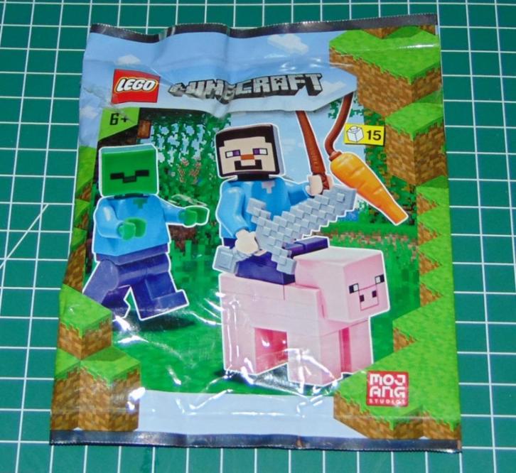 Lego Minecraft - Steve met zombie en varken, Kinderen en Baby's, Speelgoed | Duplo en Lego, Nieuw, Lego, Complete set, Verzenden