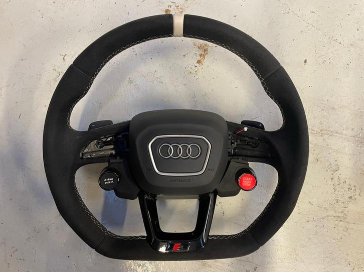 Audi Alcantara Sport Stuur  - Flippers - ZONDER Airbag, Auto-onderdelen, Dashboard en Schakelaars, Audi, Gebruikt, Ophalen of Verzenden