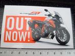 sticker kTm gt superduke 1290 out now! motor, Verzamelen, Auto of Motor, Zo goed als nieuw, Verzenden