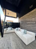 Paola Lenti All - Time grote High-end indoor loungebank bank, Hout, Waterstad 23, High-end Furniture, Hoekbank
