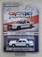 '08 Ford Crown Victoria Greenlight 1/64 Chase Detroit police, Hobby en Vrije tijd, Ophalen of Verzenden, Nieuw, Auto