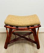 Vintage Franse rotan bamboe stoel / zitje uit 1960, Ophalen of Verzenden, Zo goed als nieuw, Hout