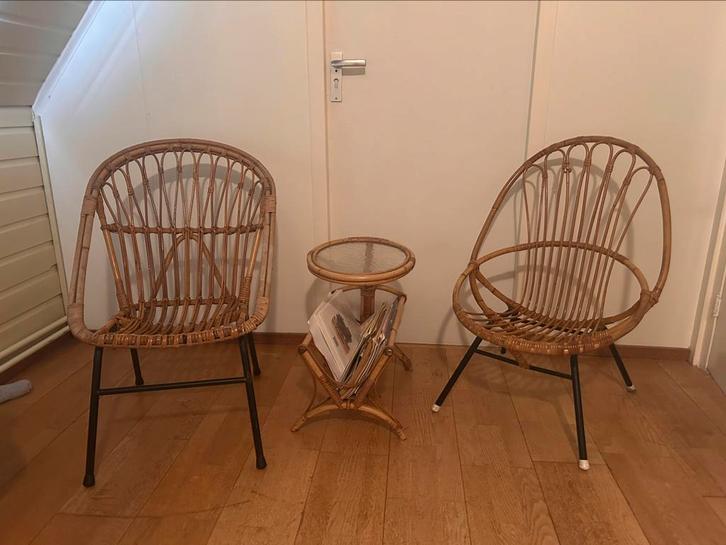 Rohe noordwolde set vintage, Tuin en Terras, Tuinstoelen, Gebruikt, Ophalen of Verzenden