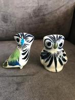 2 Vintage Uiltjes Mexico Keramiek Handbeschilderd., Verzamelen, Ophalen of Verzenden, Zo goed als nieuw, Dier