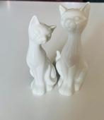 2 beeldjes Kat en Poes, Verzamelen, Ophalen of Verzenden, Zo goed als nieuw, Dier