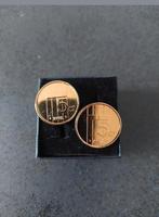 Manchetknopen gemaakt van 5 cent,
Stuiver 1987
Stuiver 1998, Ophalen of Verzenden, Zo goed als nieuw, Overige materialen