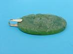 Jade hanger met gouden hangoog                          G118, Gebruikt, ., Ophalen of Verzenden, .