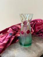 Robijn zoetwater parel beschermt liefde passie magie uniek, Sieraden, Tassen en Uiterlijk, Oorbellen, Nieuw, Ophalen of Verzenden