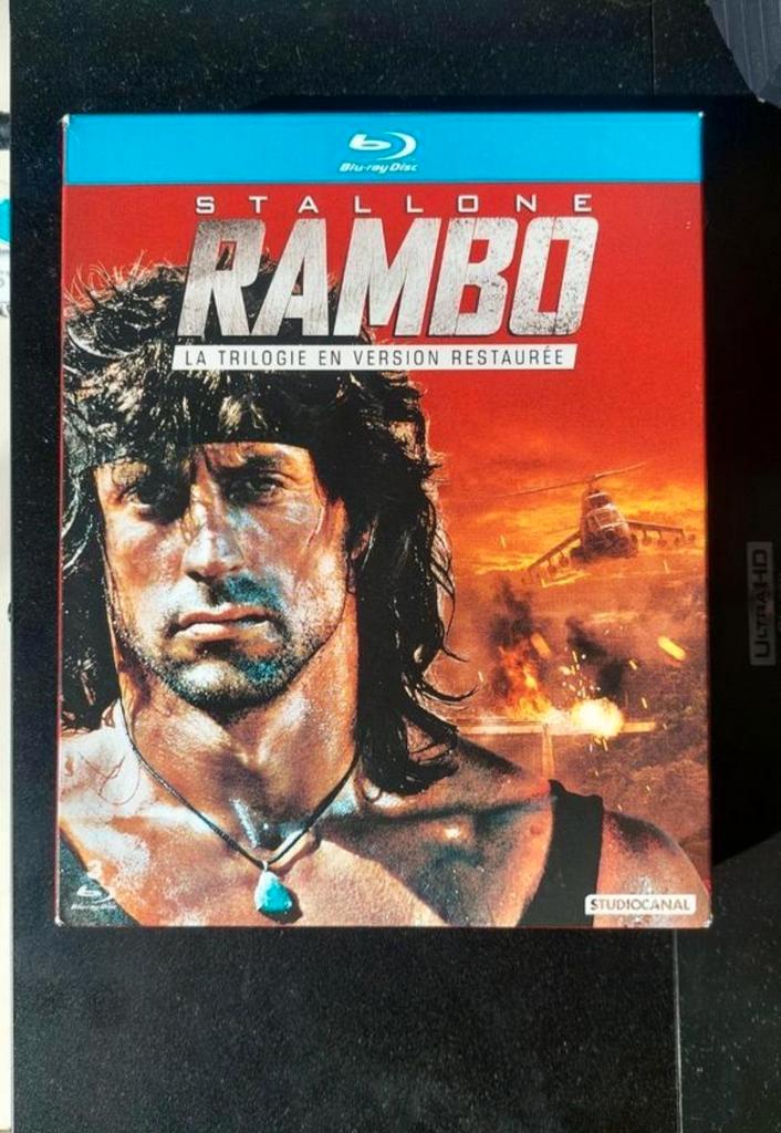 Rambo Trilogy Blu-ray - Import Regio B, Cd's en Dvd's, Blu-ray, Zo goed als nieuw, Actie, Boxset, Ophalen of Verzenden