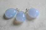 Chalcedoon hanger met zilver hanger oogje, Ophalen of Verzenden, Mineraal