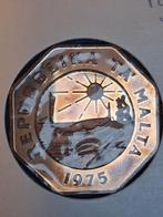 25 cent malta 1975 brons, Ophalen of Verzenden, Overige landen