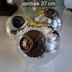 3 zilverkleurige heksenballen, Diversen, Kerst, Ophalen of Verzenden, Gebruikt