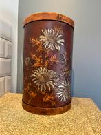 Art nouveau 1880-1910 leren paraplubak  Finnigans london, Antiek en Kunst, Curiosa en Brocante, Ophalen of Verzenden
