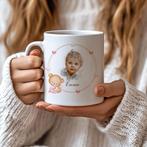Gepersonaliseerde baby & kinder mok – uniek kraamcadeau, Keramiek, Nieuw, Ophalen of Verzenden, Overige stijlen