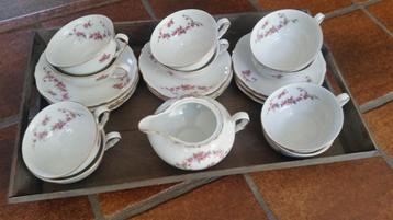 Servies met dienblad beschikbaar voor biedingen