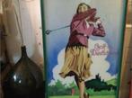 OUD RECLAME OP GLAS JAREN 60, Ophalen, Gebruikt, Reclamebord