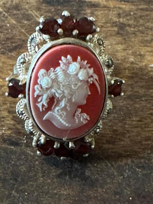 Zeer opvallende oude / antieke ring, Sieraden, Tassen en Uiterlijk, Antieke sieraden, Ring, Zilver, Ophalen of Verzenden