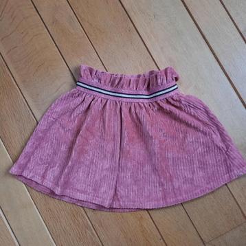 HEMA rok rib fluweel roze maat 122/128 - nieuw - beschikbaar voor biedingen