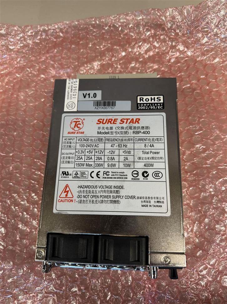 Thecus n8800PRO - nas server psu voeding - R8P-400 / Suresta, Computers en Software, NAS, Zo goed als nieuw, Ophalen of Verzenden