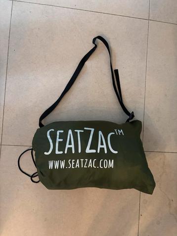 SeatZac - Zitzak voor Onderweg donker groen met tas! beschikbaar voor biedingen