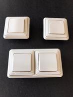 Crème kleurig schakelmateraal, Verzenden, Zo goed als nieuw