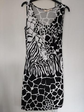 Miss Etam dames jurk in zebra print look met gesp  beschikbaar voor biedingen