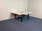 7 x Bench bureau Gispen (slinger), wit blad, 160 x 170 cm.