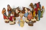 Grote oude gipsen kerstgroep jaren 30 voor retro kerststal, Diversen, Kerst, Ophalen, Gebruikt