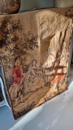 Brocante antieke Gobelin of wandkleed schilder in actie, Antiek en Kunst, Ophalen of Verzenden