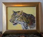 Expressief luipaard portret door Meta Landkroon, Ophalen of Verzenden