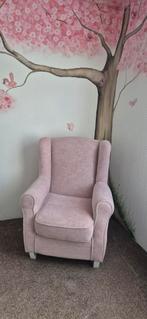 Roze fateuile, Huis en Inrichting, Fauteuils, Ophalen of Verzenden, Zo goed als nieuw, 75 tot 100 cm, 50 tot 75 cm