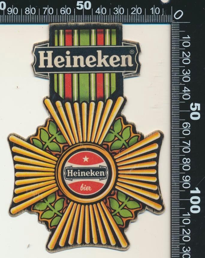 Sticker: Heineken (Medaille 2), Verzamelen, Stickers, Zo goed als nieuw, Bedrijf of Vereniging, Verzenden