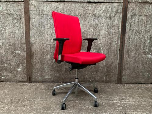 EN-1335 gekeurde ergonomische bureaustoelen - Rood stof, Huis en Inrichting, Bureaustoelen, Gebruikt, Zwart, Ergonomisch, Ophalen of Verzenden