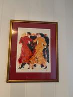 Abstract Dans Schilderij, Antiek en Kunst, Kunst | Etsen en Gravures, Ophalen