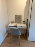 Leuk bureau wit/beuken te koop ( Tramholt Jysk), Huis en Inrichting, Bureaus, Ophalen, Gebruikt, Bureau