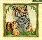 borduurpakket TIGER needlepoint marti, Ophalen of Verzenden, Nieuw, Handborduren, Borduurpakket