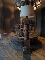 Nieuw landelijke sobere lamp, Huis en Inrichting, Lampen | Tafellampen, Ophalen of Verzenden, Nieuw, Hout, 50 tot 75 cm